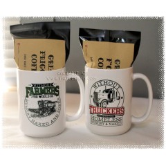 Farmer (or) Trucker Comical Mugs with local Sasquatch Coffee